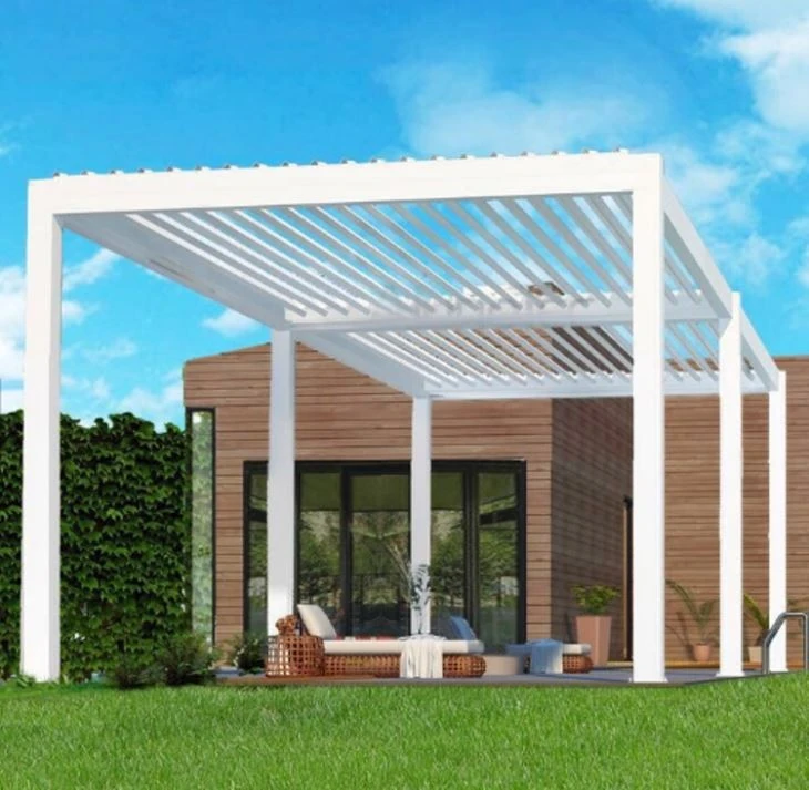 white aluminum pergola roof（1）